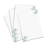Briefpapier mit Blumenmotiv Version 4 im DIN A4 Format - 50 Bltter einseitig bedruckt in qualitativem 120g/qm Papier - von Sophies Kartenwelt