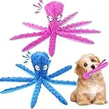 Sunshine smile 2 Stck Hundespielzeug, Hund Kauspielzeug,Kauspielzeug fr Kleine/Groe/Mittelgroe,Tintenfisch Spielzeug,Quietschende Spielzeug,Hundetraining Spielzeug,Intelligenz Kauspielzeug