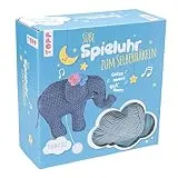 Hkelset Se Spieluhr Elefant Elli: Anleitung und Material fr eine se Elefanten-Spieluhr zum Selberhkeln. Garn (100% Baumwolle; Grau/ Rosa/ ... Nacht), Fllwatte. Fertiges Modell ca. 15 cm
